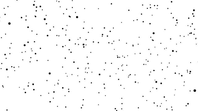 4k abstract digital data dots particles showing 5G big data connectivity.Great abstract background piece showing future The Internet of Things and UI.