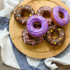 donut, donuts, baking, fresh, oven, deep-frying, butter, cafe, breakfast