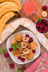 Banana fritters.
