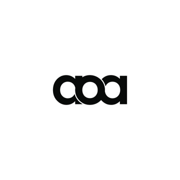 aoa letter original monogram logo design