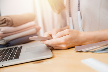 Online ordering tailoring from seamstress, fashion designer, tailor