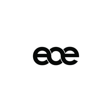 eoe letter original monogram logo design