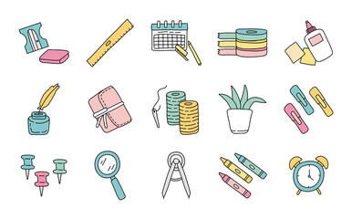 bundle of scrapbooking set icons