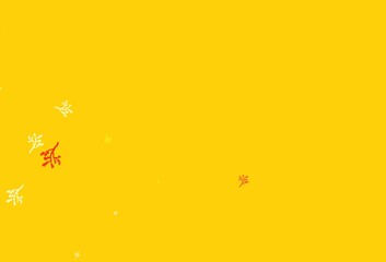 Light Yellow vector abstract background with sakura.