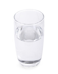 clean water isolated on white background