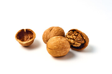 Walnut on a white background.