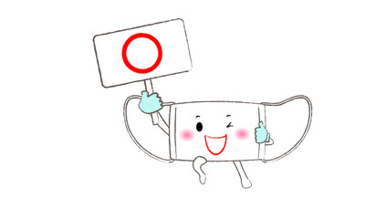 マスクの使い方のクイズの正解　正しいマスクの使い方