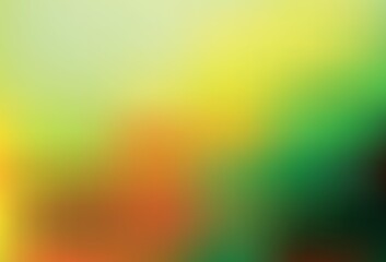 Light Green, Yellow vector blurred pattern.