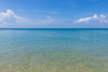 Sea and sky in sunny day