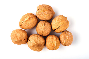 Walnut on a white background.