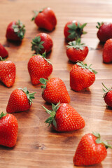 .A lot of strawberries