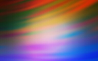 Light Blue, Red vector template with curved lines. Colorful illustration in simple style with gradient. Colorful wave pattern for your design.