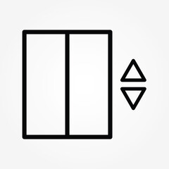 outline Lift vector icon design