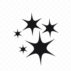 Shine icon, Clean star icon. EPS 10.