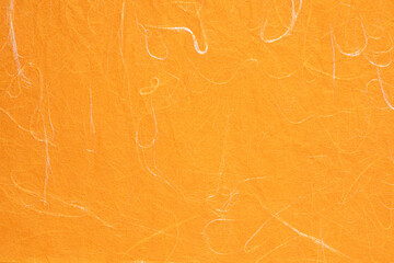背景素材 和紙 オレンジ色