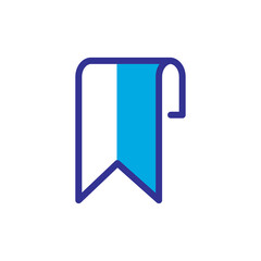 book mark icon logo illustration design
