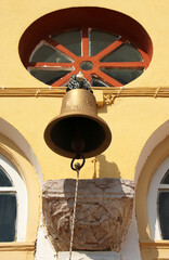 Church bell, Monastery of Archangel Michael Panormitis, Symi island, Greece