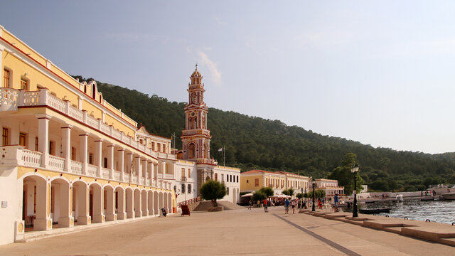 Monastery of Archangel Michael Panormitis, Symi island, Greece