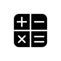 calculator icon logo illustration design