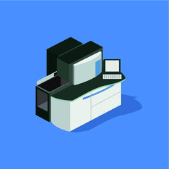 digital, laser, machine, color, indigo