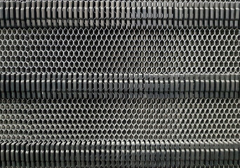 Background of the plate heat exchanger radiator grille