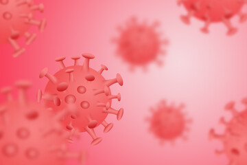 Coronavirus disease COVID-19 infection medical illustration,3D illustration