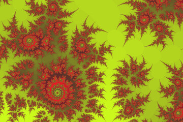 Abstract computer generated meditative fractal design background