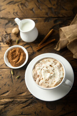 Homemade spicy hot chocolate