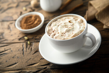 Homemade spicy hot chocolate
