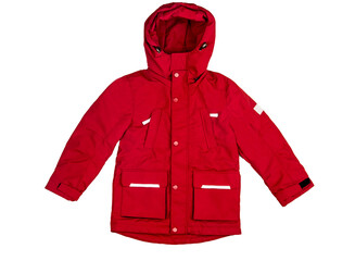 Autumn jacket for girls in red