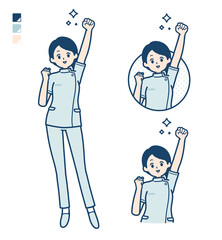 simple nurse woman_guts-pose