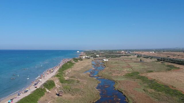 The Apulian Coast and beach Of Torre Canne, Ostuni - Puglia - Italy