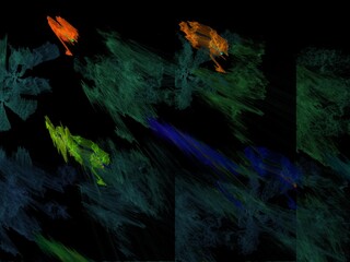 Imaginatory fractal background Image