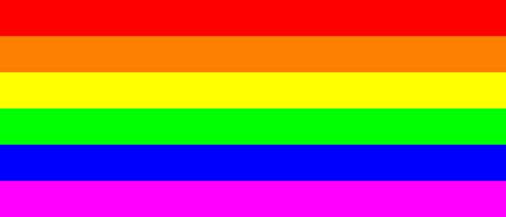 LGBT flag with six colors