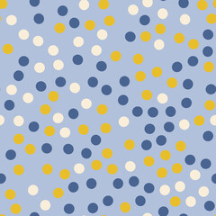 Fototapeta na wymiar Retro seamless pattern circles on a light blue background