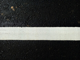 Fototapeta premium Asphalt road in Thailand and white traffic line