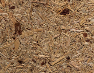 wooden fibreboard close up