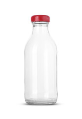 small glass juice bottle
