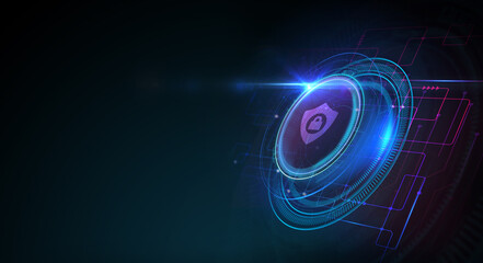 Cyber security data protection business technology privacy concept.