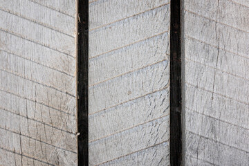 close up material texture of wood planks with stripe cuts