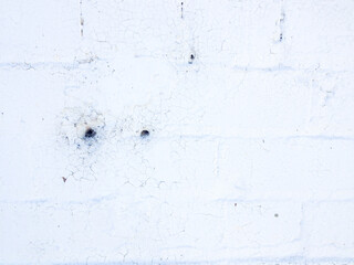 White rustic abstract brick pattern design background painted wall