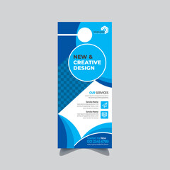 Corporate Door hanger template, Creative Door Hanger and modern Door hanger