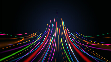 Data connection speed line abstract technology background