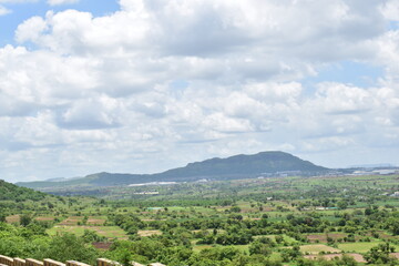 Fototapeta na wymiar The Mountain in India landscape photo.