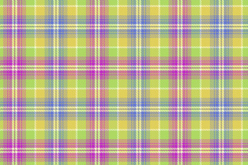 seamless pattern of tartan ornament for textile texture yellow-green background with pink and blue stripes