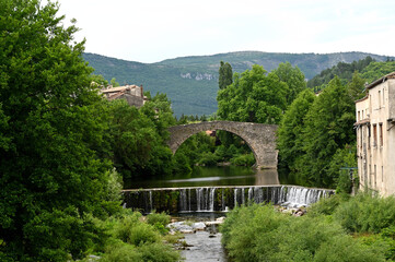 Ancient bridge in Cevennes region