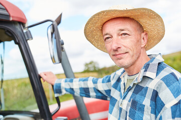 Young man as a winegrower or harvest assistant