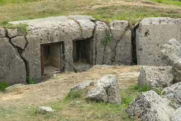 Ehemaliger Kriegsschauplatz an der Pointe du Hoc