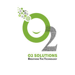 O2 logo vector illustration design