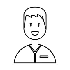 Vector illustration of doctor and career sign. Collection of doctor and dentist stock symbol for web.